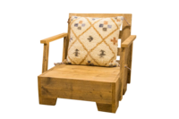 Sofá y sillones de madera