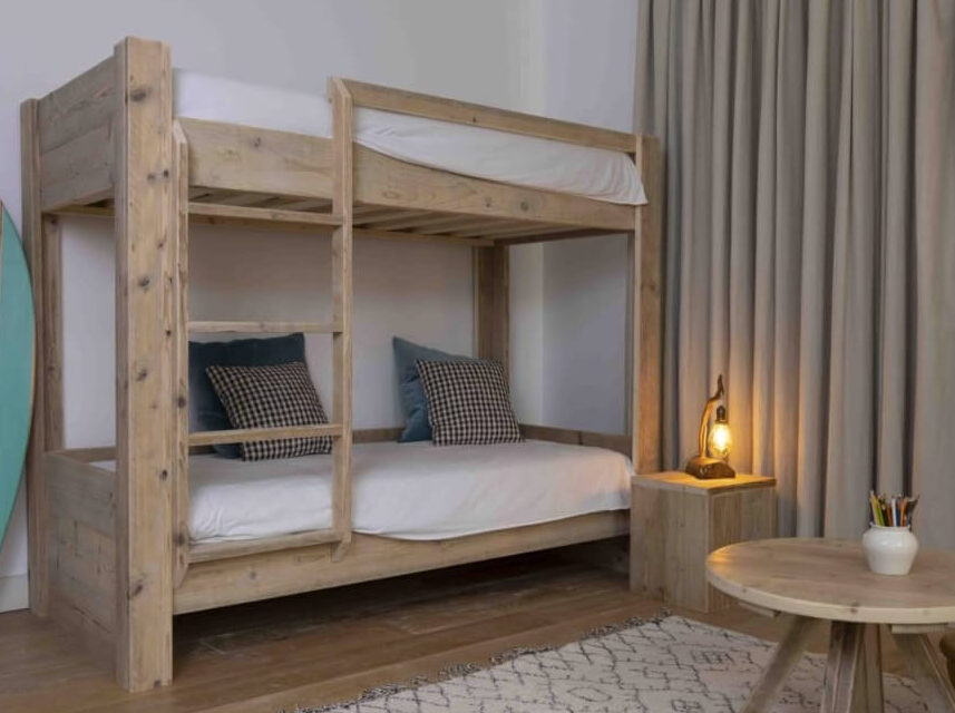 Literas de madera que transformarán la habitación de tus hijos.