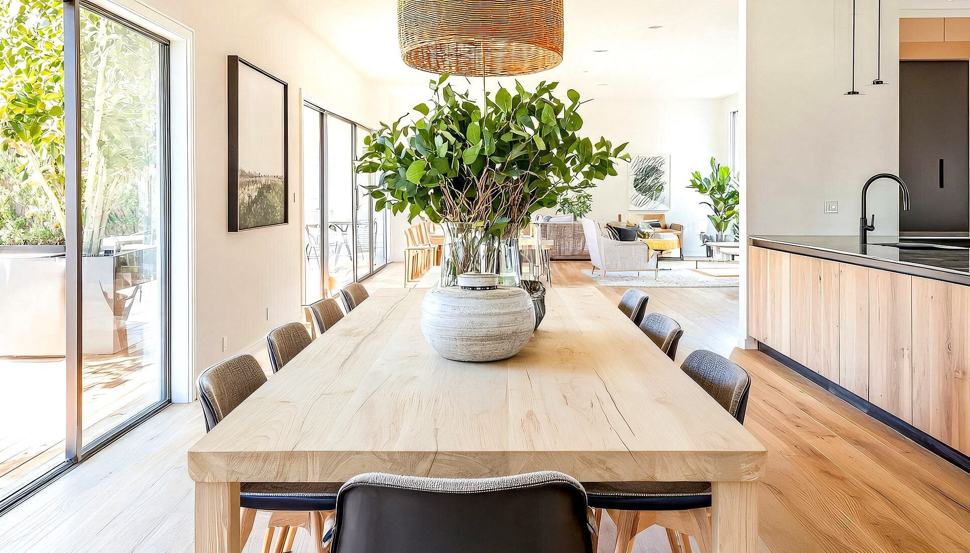 La mesa del comedor: el lugar donde surgen las conversaciones.